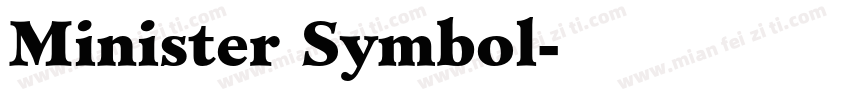 Minister Symbol字体转换